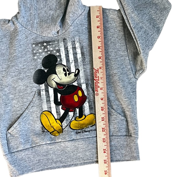 Disneyland/Walt Disney World by Hanes Mickey Mouse over flag hoodie size XS (4) - Picture 5 of 8